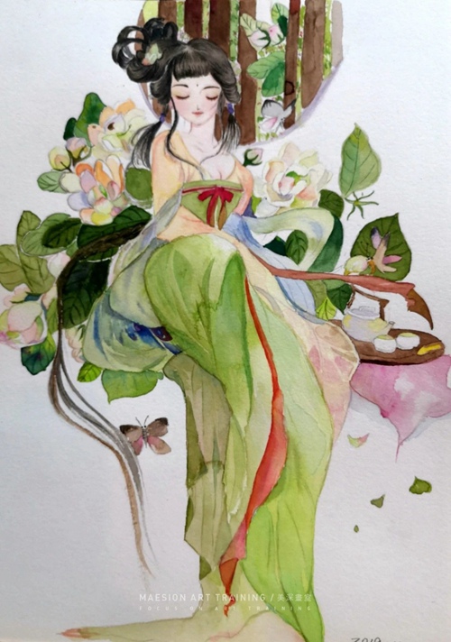 林麗芬水彩作品